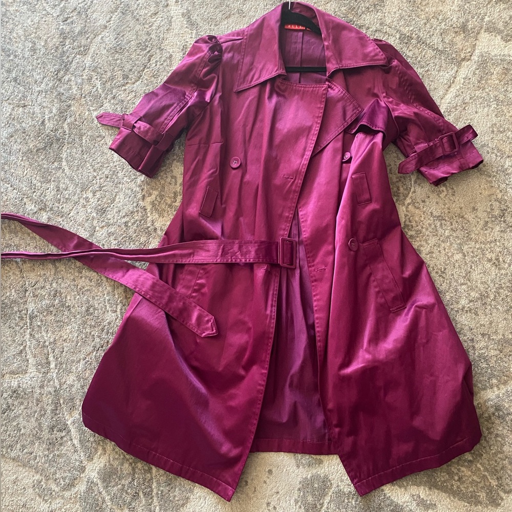 Elle Deep Magenta Coat